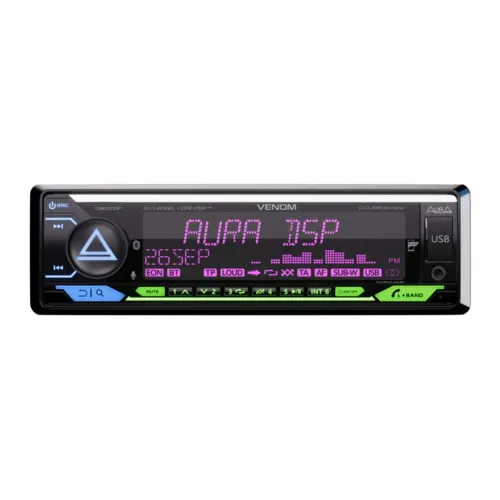 AurA VENOM-D862DSP Магнитола D-Class 6x141w, CORE-DSP, (8 RCA, 6V)