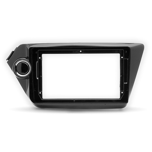 Carav 22-412 Переходная рамка 9'' для Kia Rio (QB) 2011 + для левого руля черный лак (без проводов)