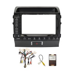 Переходная рамка 9'' Toyota Landcruiser 2003-2007 (С проводами)