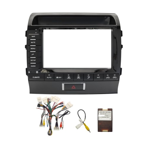 Переходная рамка 9'' Toyota Landcruiser 2003-2007 (С проводами)