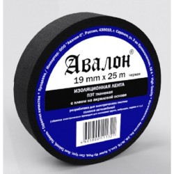 Изолента AVALON 25m/19mm Флисс черная